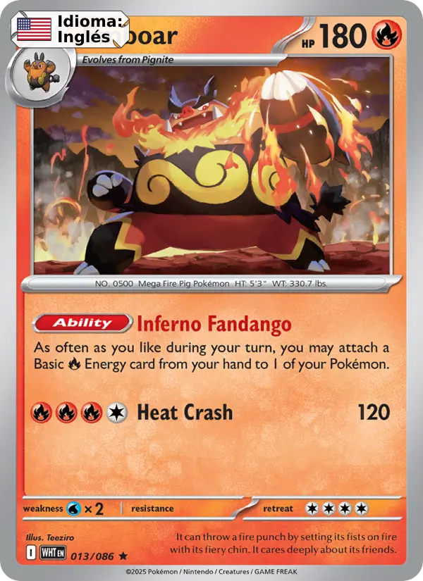 Emboar — Inglés