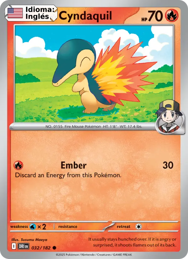 Ethan's Cyndaquil — Inglés