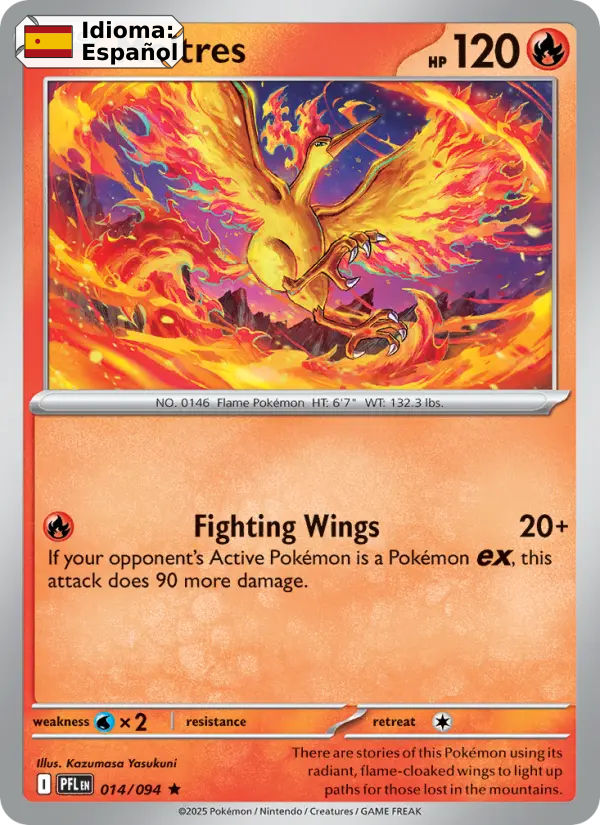 Moltres — Español