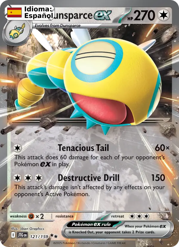 Dudunsparce ex — Español