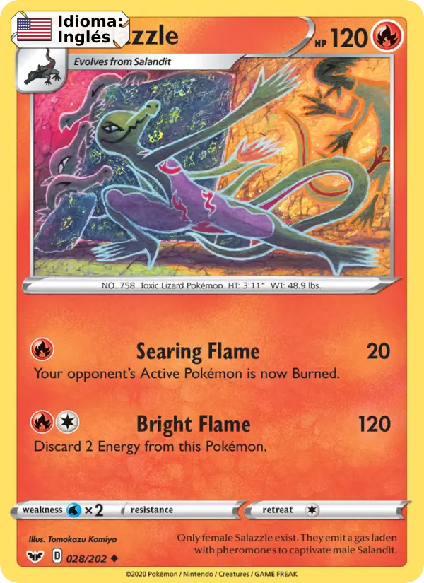 Salazzle — Inglés