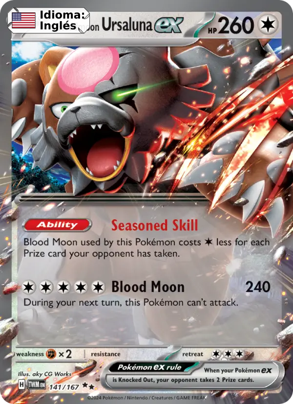 Bloodmoon Ursaluna ex — Inglés