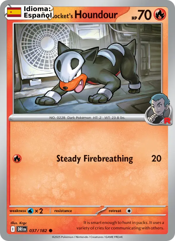Team Rocket's Houndour — Español