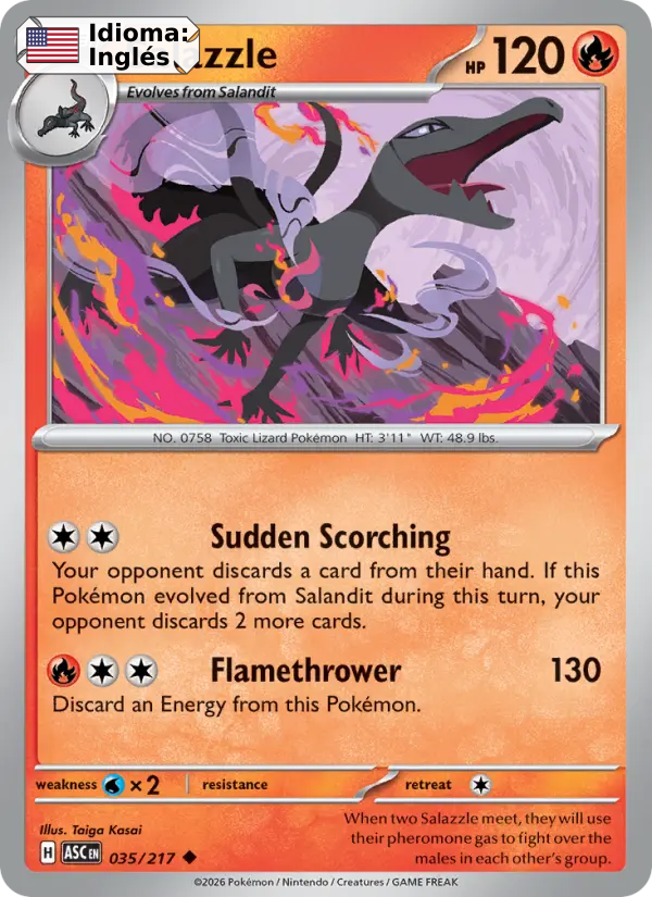 Salazzle — Inglés