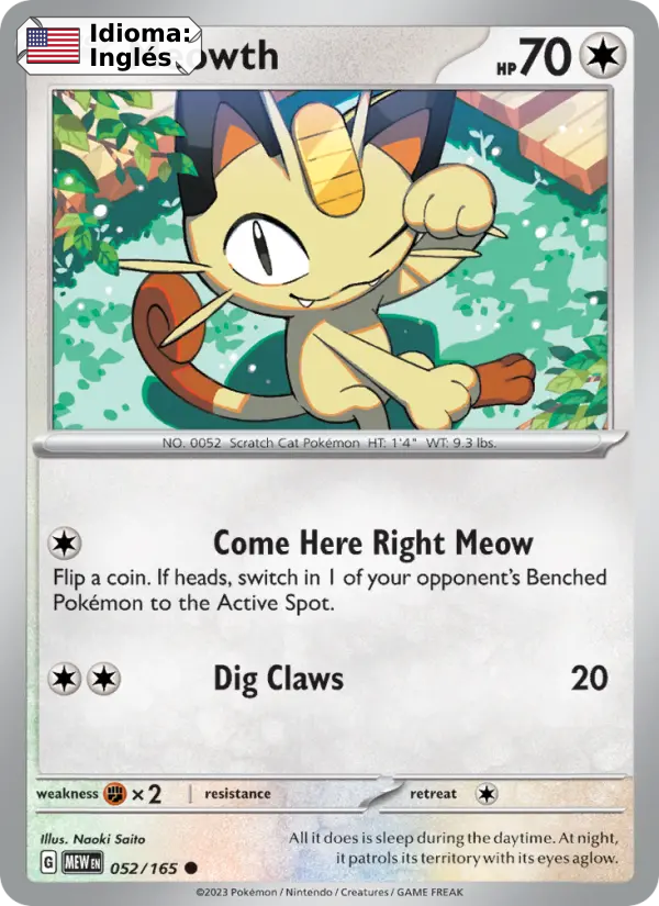Meowth — Inglés