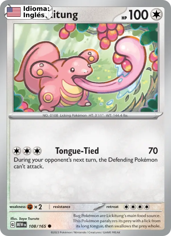 Lickitung — Inglés