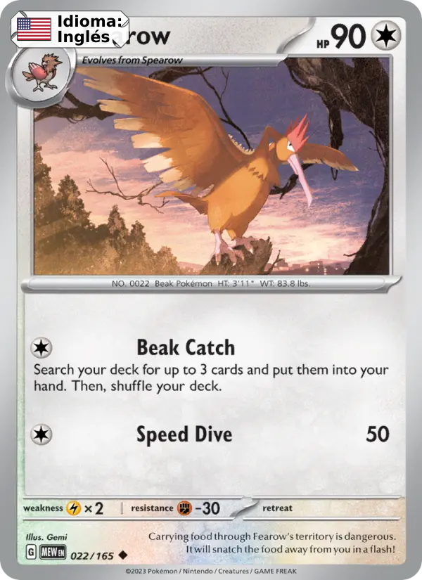 Fearow — Inglés