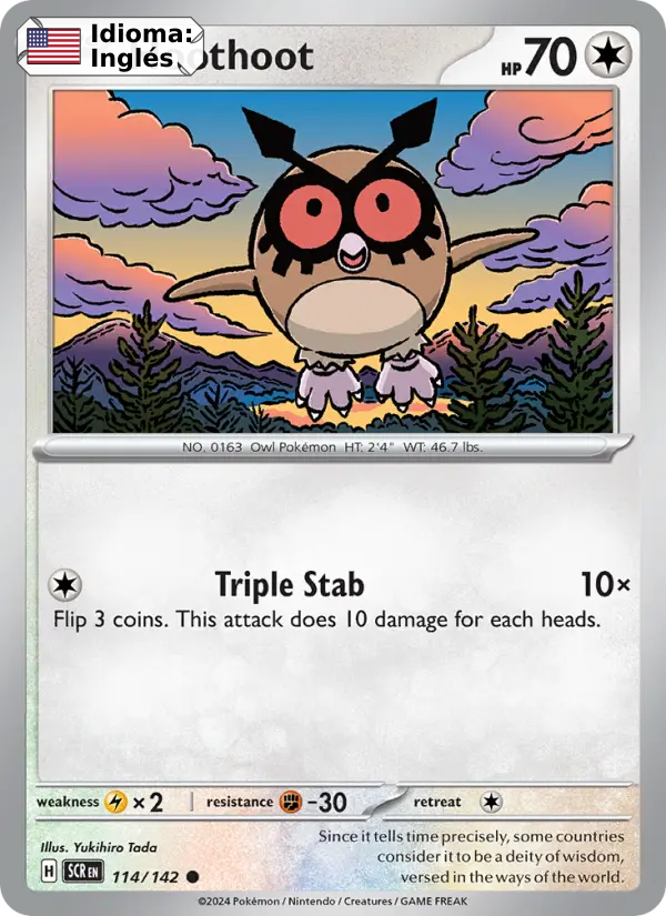 Hoothoot — Inglés