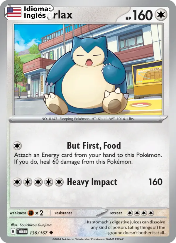 Snorlax — Inglés