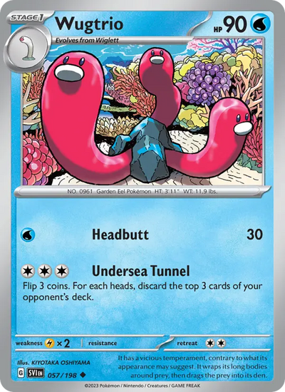 Wugtrio (057) — Scarlet & Violet