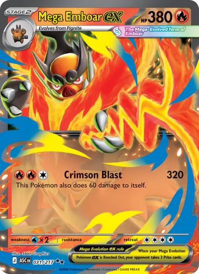 Mega Emboar ex (031) — Ascended Heroes