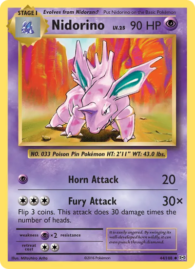 Nidorino (44) — Evolutions