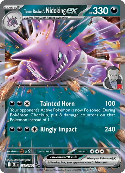 Team Rocket's Nidoking ex (119) — Destined Rivals
