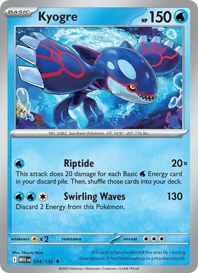 Kyogre (034) — Mega Evolution