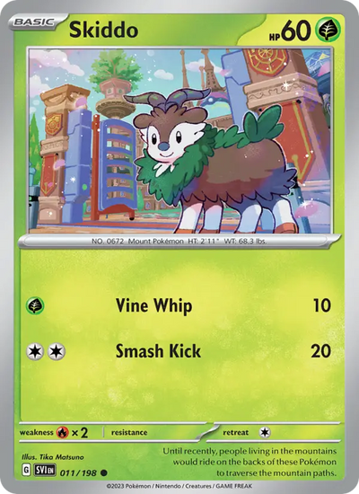 Skiddo (011) — Scarlet & Violet