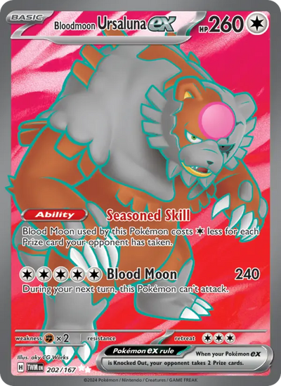Bloodmoon Ursaluna ex (202) — Twilight Masquerade