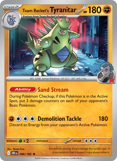 Team Rocket's Tyranitar (096) — Destined Rivals