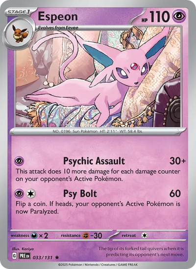 Espeon (033) — Prismatic Evolutions
