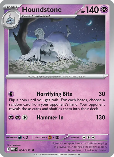 Houndstone (066) — Mega Evolution