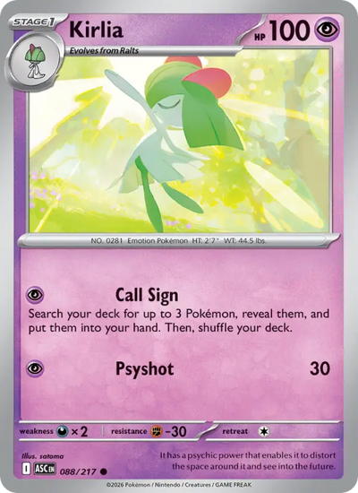 Kirlia (088) — Ascended Heroes