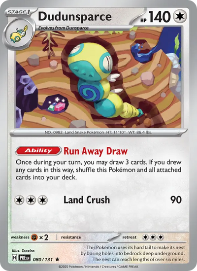 Dudunsparce (080) — Prismatic Evolutions