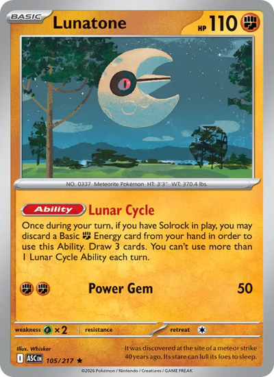 Lunatone (105) — Ascended Heroes