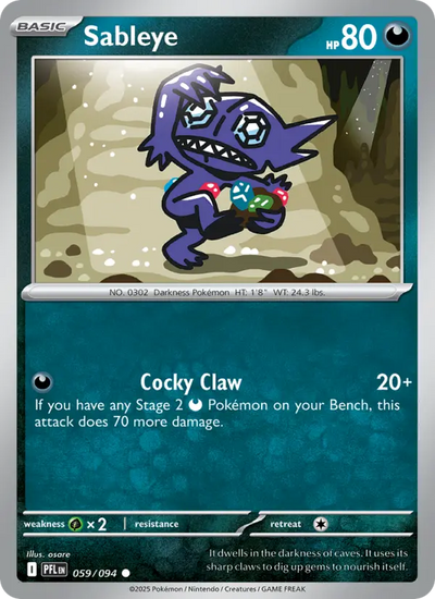 Sableye (059) — Phantasmal Flames