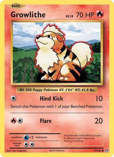 Growlithe (17) — Evolutions