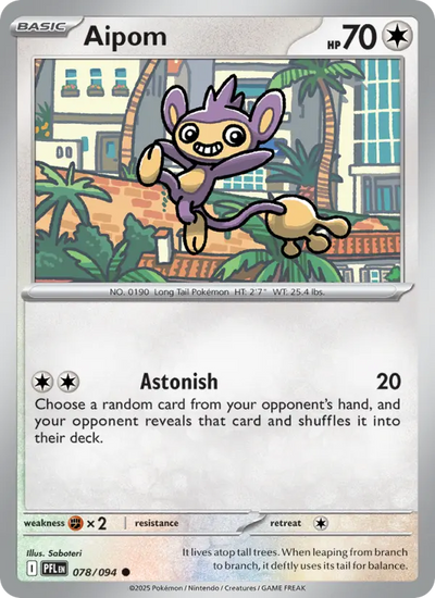 Aipom (078) — Phantasmal Flames