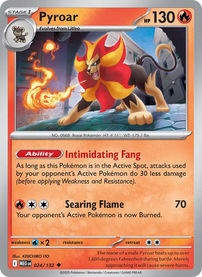 Pyroar (024) — Mega Evolution