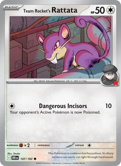 Team Rocket's Rattata (147) — Destined Rivals