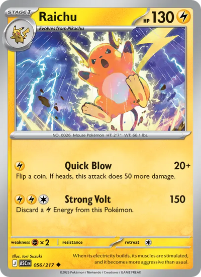Raichu (056) — Ascended Heroes