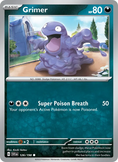 Grimer (126) — Scarlet & Violet