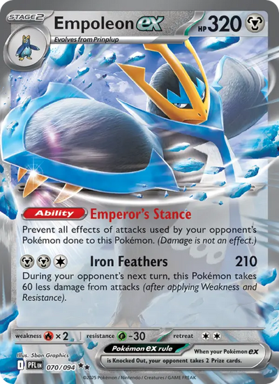 Empoleon ex (070) — Phantasmal Flames