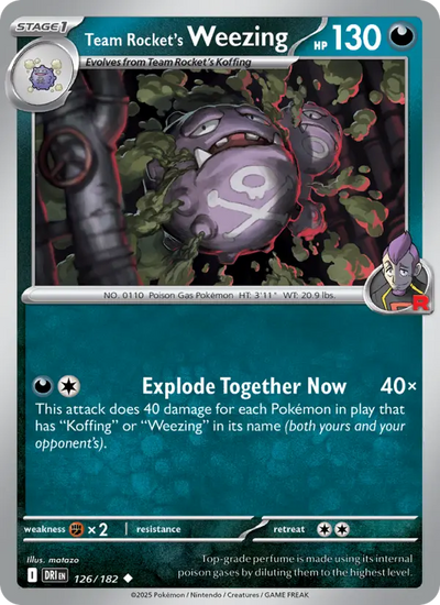 Team Rocket's Weezing (126) — Destined Rivals