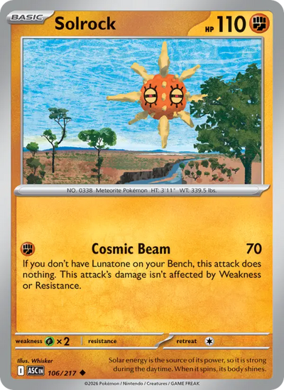 Solrock (106) — Ascended Heroes