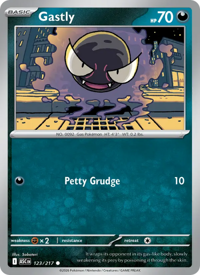 Gastly (123) — Ascended Heroes