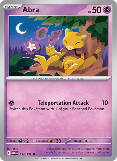 Abra (054) — Mega Evolution