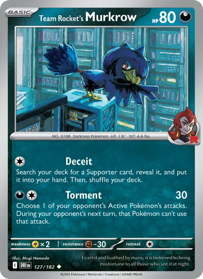 Team Rocket's Murkrow (127) — Destined Rivals