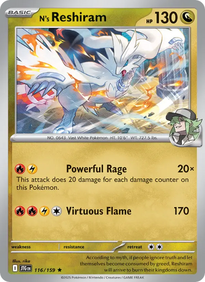N's Reshiram (116) — Journey Together