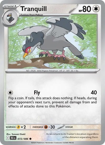 Tranquill (072) — Black Bolt