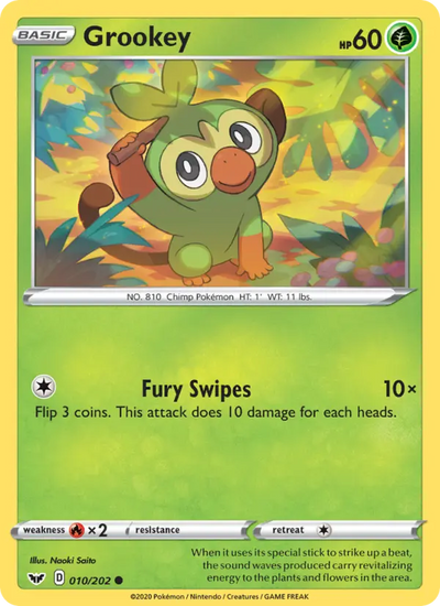 Grookey (10) — Sword & Shield