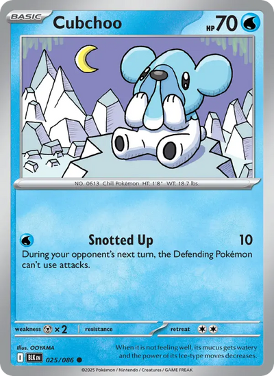 Cubchoo (025) — Black Bolt