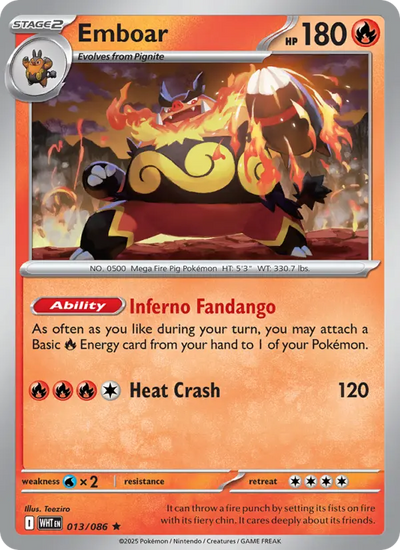 Emboar (013) — White Flare