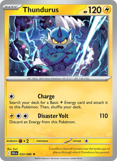 Thundurus (033) — Black Bolt