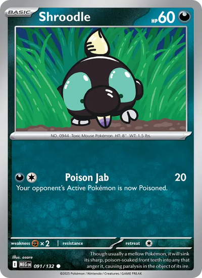 Shroodle (091) — Mega Evolution