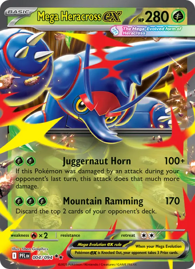 Mega Heracross ex (004) — Phantasmal Flames