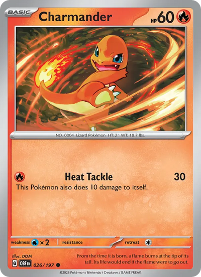 Charmander (026) — Obsidian Flames