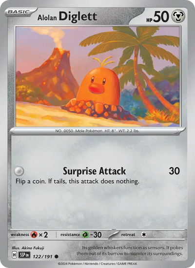 Alolan Diglett (122) — Surging Sparks