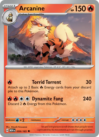 Arcanine (059) — 151